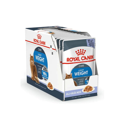 ROYAL CANIN Light Weight Care Jelly Wet Cat Food 85g x 12