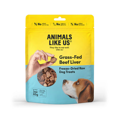 Animals Like Us - Grass-Fed Beef Liver Freeze- Dried Raw Dog Treats 85g