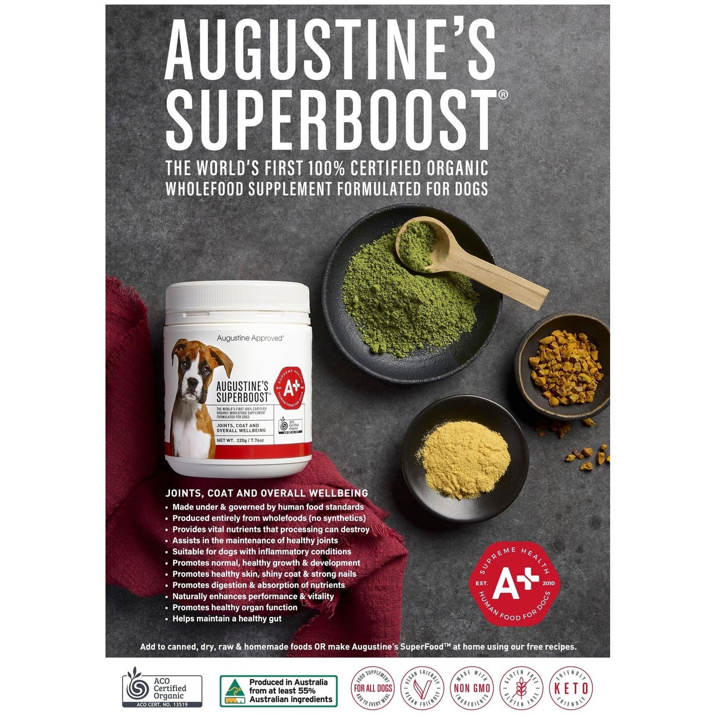 AUGUSTINE APPROVED Superboost Supplement For Dogs & Cats