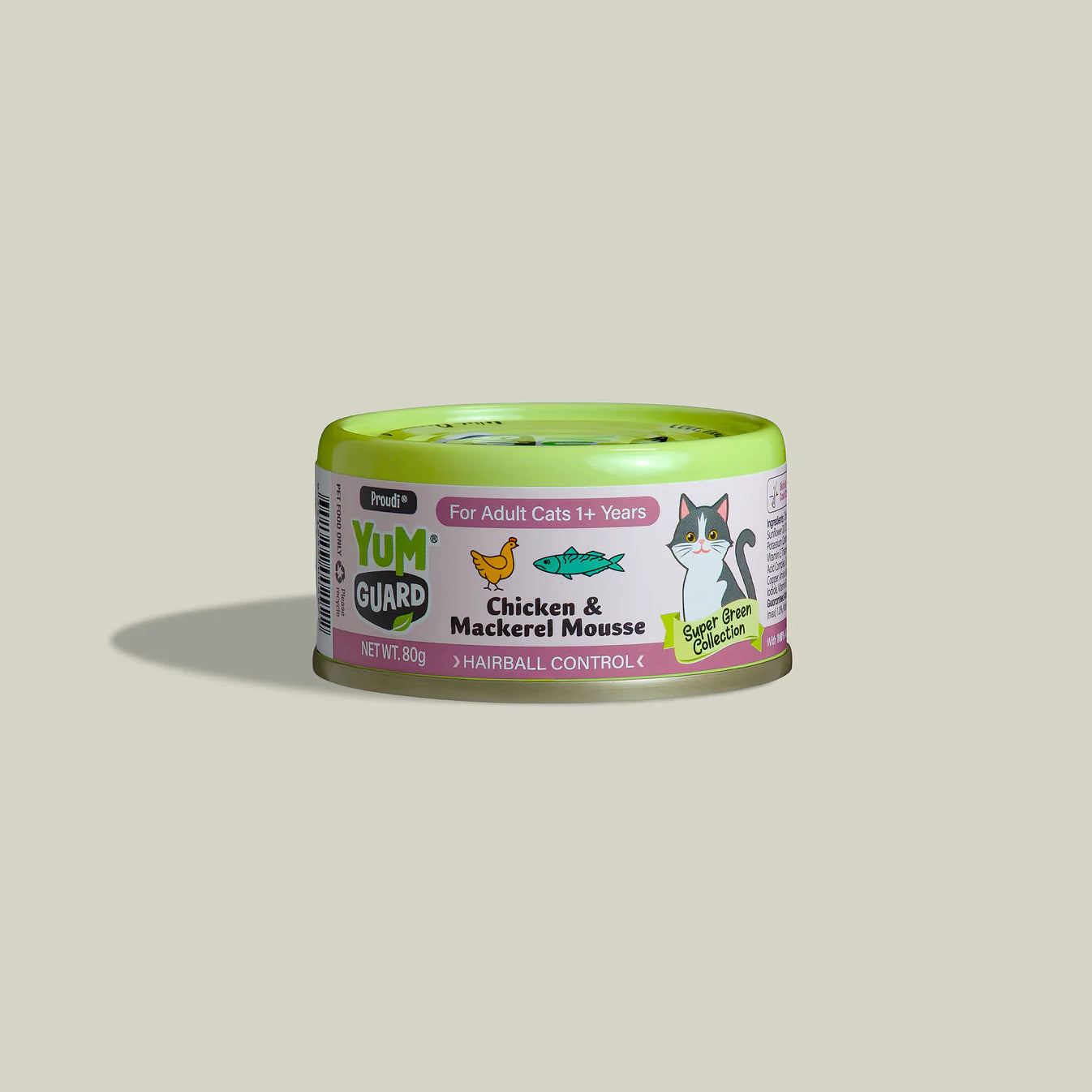 Yumguard Cat Wet Food - Chicken & Mackerel Mousse for Adult Cats