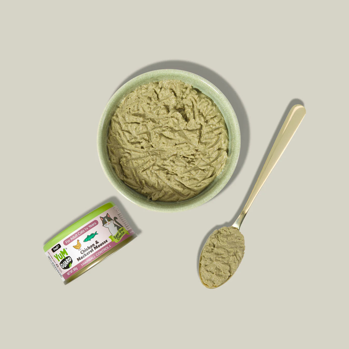 Yumguard Cat Wet Food - Chicken & Mackerel Mousse for Adult Cats