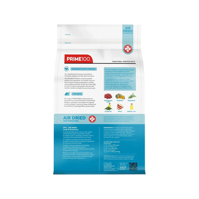 [Tiny Damage on Packaging] Prime100 Dog Dry Food - SPD™ Air Dried Lamb & Rosemary 2.2kg