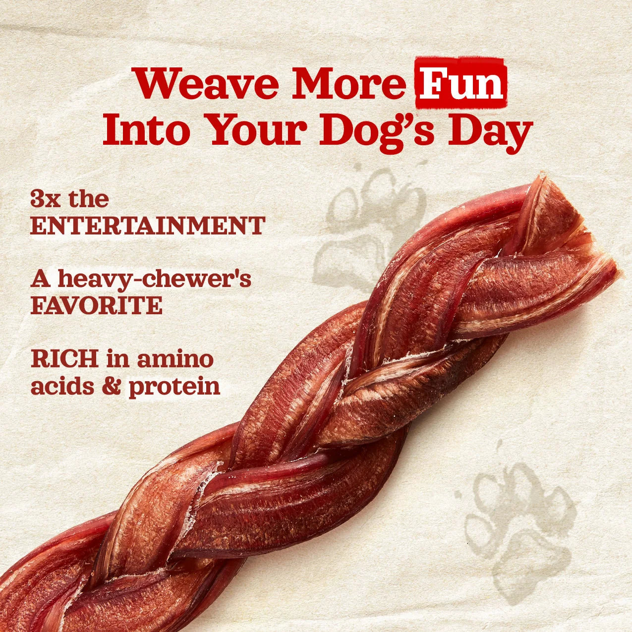 Natural Farm Dog Treat Braided Bladder Sticks 15cm 5Pack