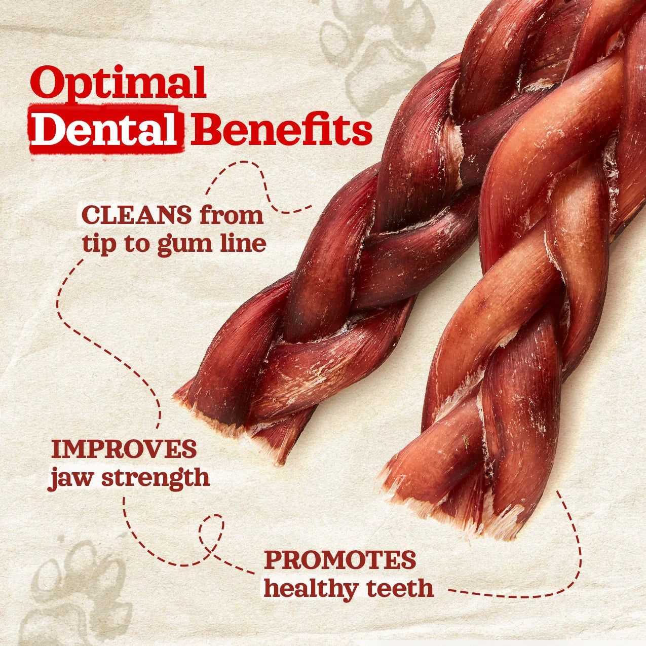 Natural Farm Dog Treat Braided Bladder Sticks 15cm 5Pack