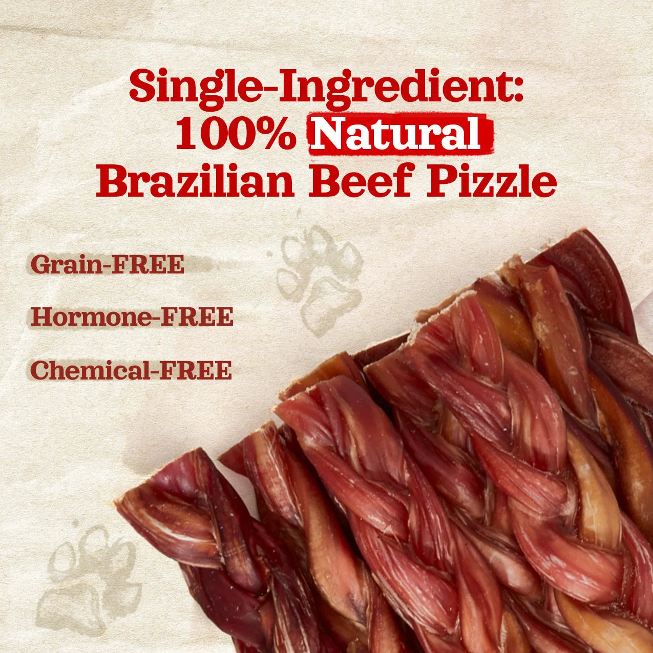 Natural Farm Dog Treat Braided Bladder Sticks 15cm 5Pack