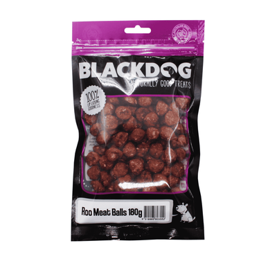 BLACKDOG Dog Treats Roo Meat Balls 180g