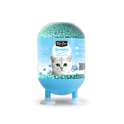 Kit Cat Deodorising Litter Sprinkles Baby Powder 240g
