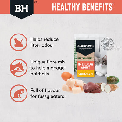 Black Hawk Healthy Benefits Chicken Indoor Adult Cat Food