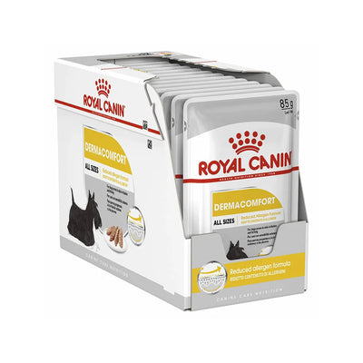 ROYAL CANIN Adult Wet Dog Food Dermacomfort Loaf 85g x 12