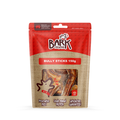 Bark & Beyond Dog Treats Bully Sticks 150g