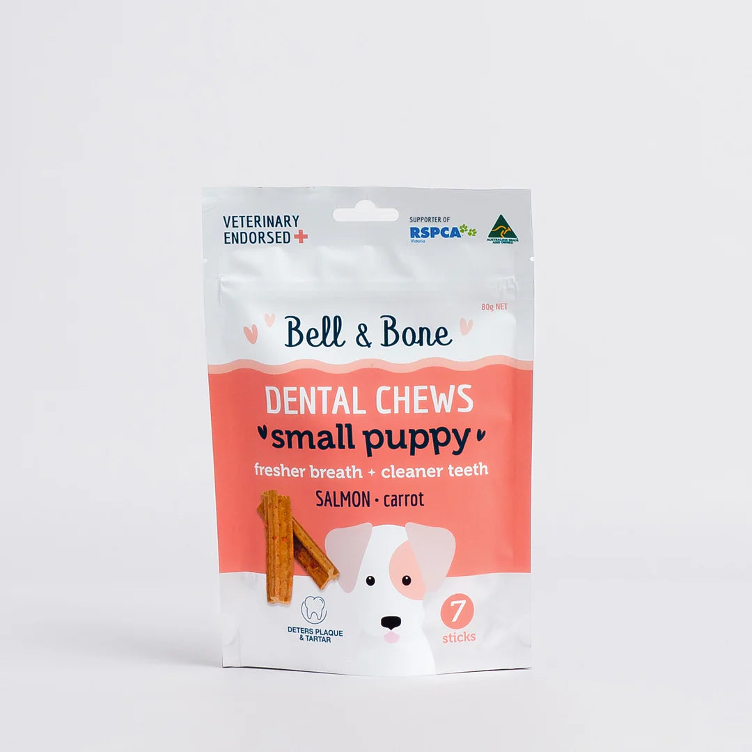 Bell and Bone Dog Dental Sticks - Puppys - Salmon and Coconut