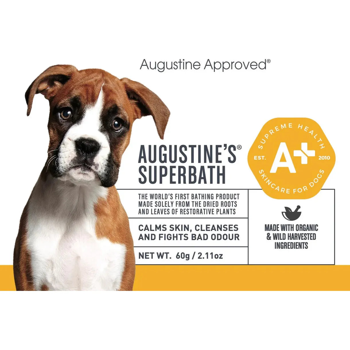 AUGUSTINE APPROVED SuperBath Skin Cleanses Skin & Odour Control for Dogs