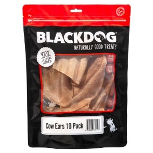 BLACKDOG Dog Treats Cow Ears 10PK