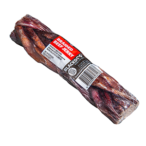 BLACKDOG Dog Treats Braided Beef Jerky 1pc