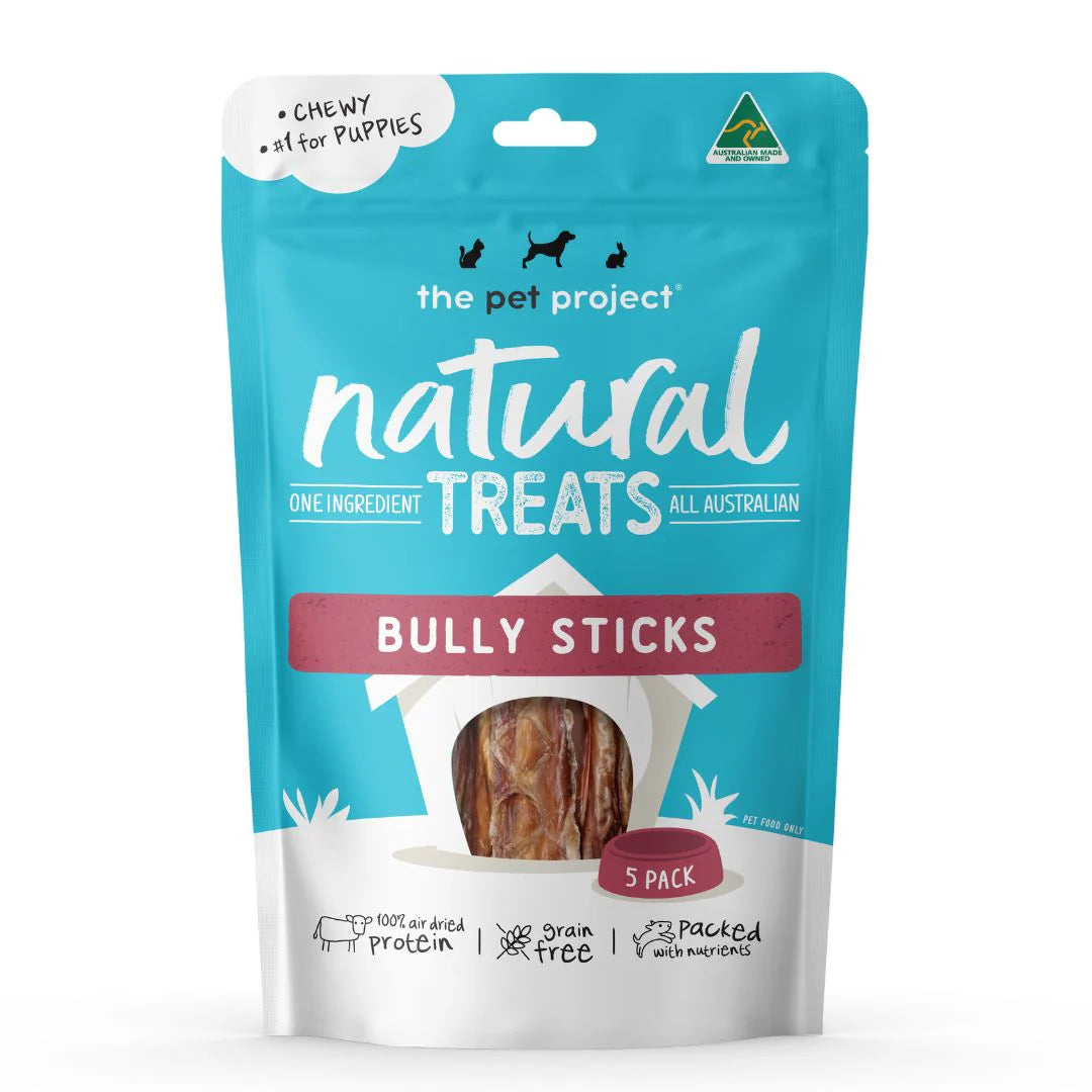 The Pet Projcet BULLY STICK (5 PACK) Dog Treats