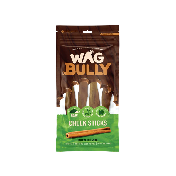 WAG Dog Treats Cheek Sticks Regular 4 Pack