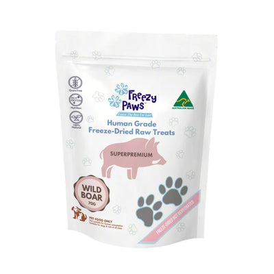 Freezy Paws - Freeze-Dried Wild Boar Meat Raw Treats 70g