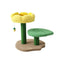 CATIO 2 Level Yellow Camellia Flower Cat Scratching Tree