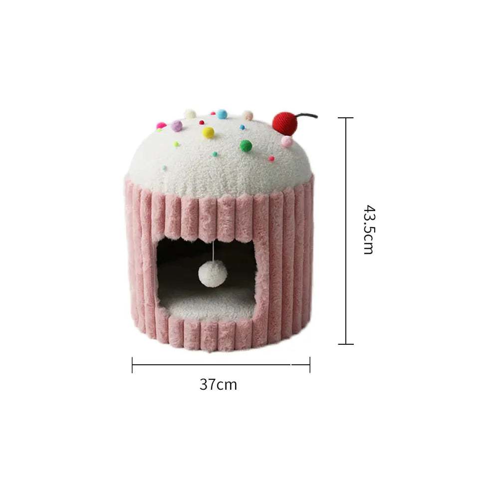 CATIO Pink Cupcake Cat House