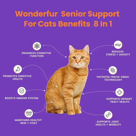 Wonderfur Bites Freeze-Dried Yogurt Senior Support For Cats