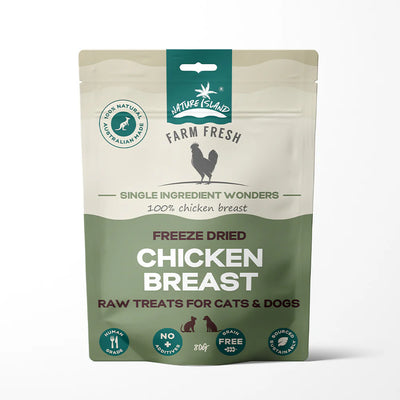 Nature Island Freeze Dried Chicken Breast Raw Treats 80g