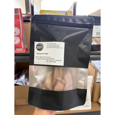 [BBD Aug-Oct] GOGO TREATS - Freeze-Dried Kangaroo Ribs 50g