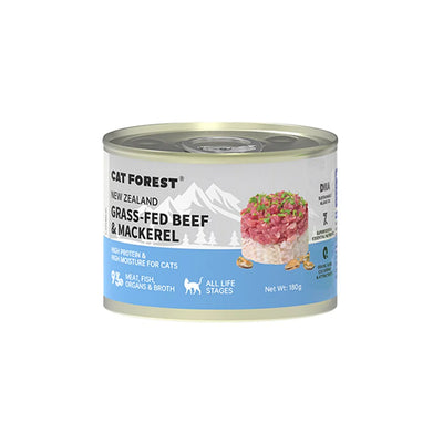 CAT FOREST Wet Cat Food Grass-Fed Beef & Mackerel