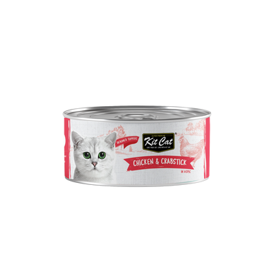 Kit Cat Cat Wet Food Topper Deboned Chicken & Crabstick