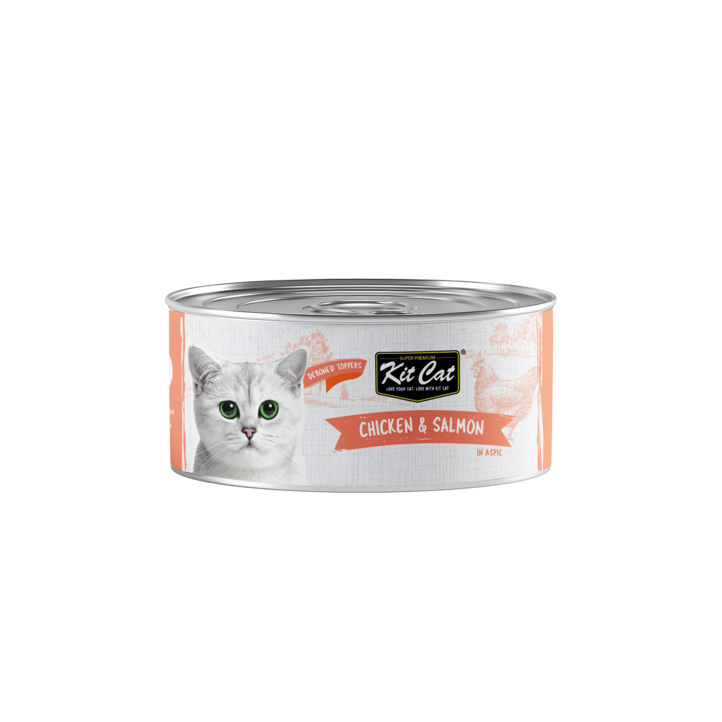 Kit Cat Cat Wet Food Topper Deboned Chicken & Salmon