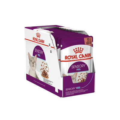 ROYAL CANIN Sensory Feel Gravy Adult Wet Cat Food 85g x 12