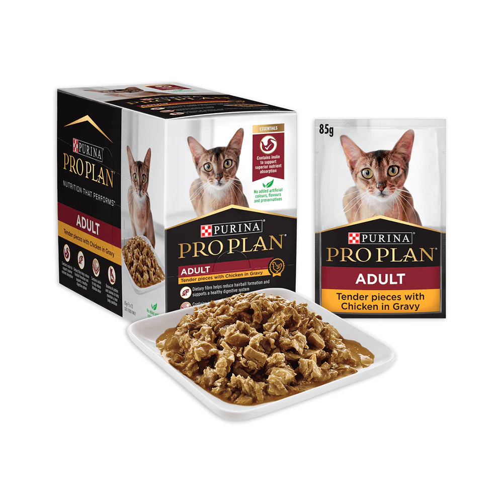 Purina PRO PLAN Tender Pieces With Chicken In Gravy Adult Wet Cat Food