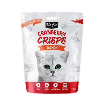 Kit Cat Cranberry Crisps Cat Treat Salmon 60g