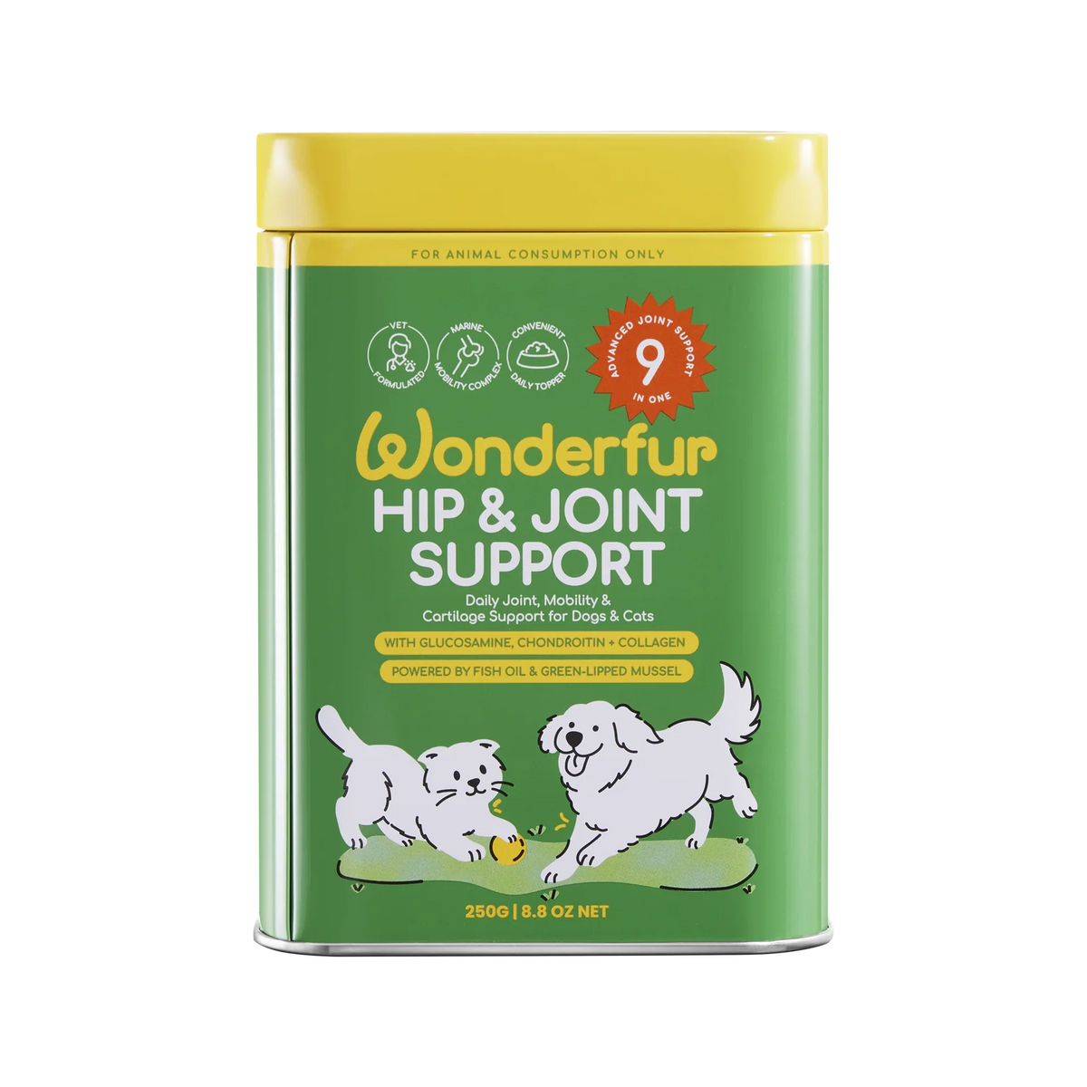 Wonderfur Hip & Joint Support for Dogs & Cats 250g