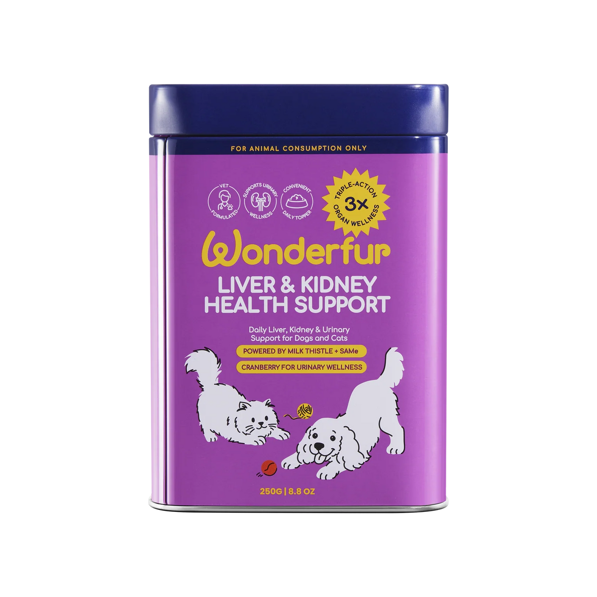 Wonderfur Liver & Kidney Health Powder for Dogs & Cats 250g