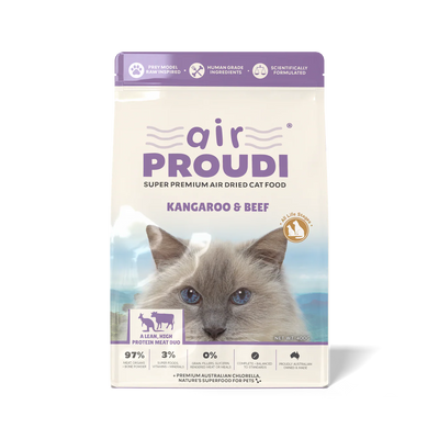 Air Proudi Air Dried Cat Food - Kangaroo & Beef