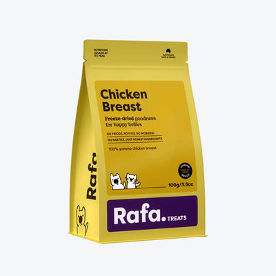 RAFA Raw Freeze-Dried Treats | Human-Grade Chicken Breast 100g