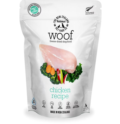 The New Zealand Natural Woof Freeze Dried Dog Food Chicken 280g