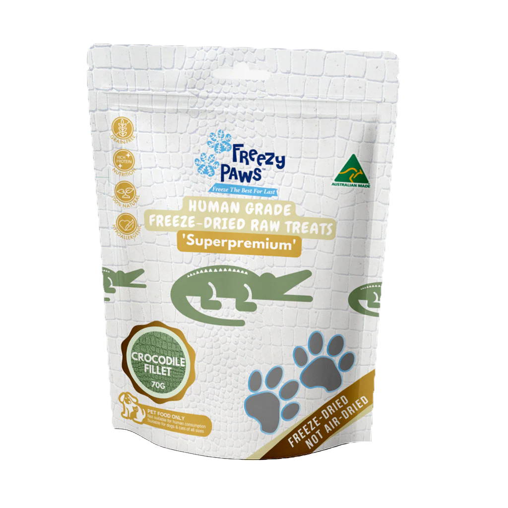 Freezy Paws - Freeze-Dried Crocodile Fillet Raw Treats 50g