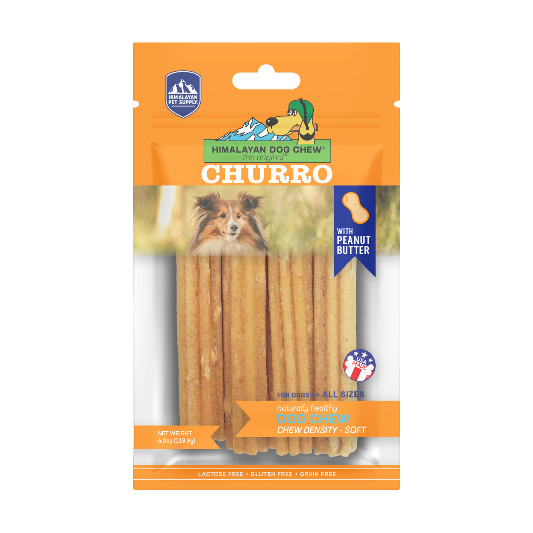 Himalayan Dog Chew Churro Peanut Butter