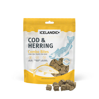 Icelandic+ Dog Treats Cod & Herring Fish Combo Bites 100g