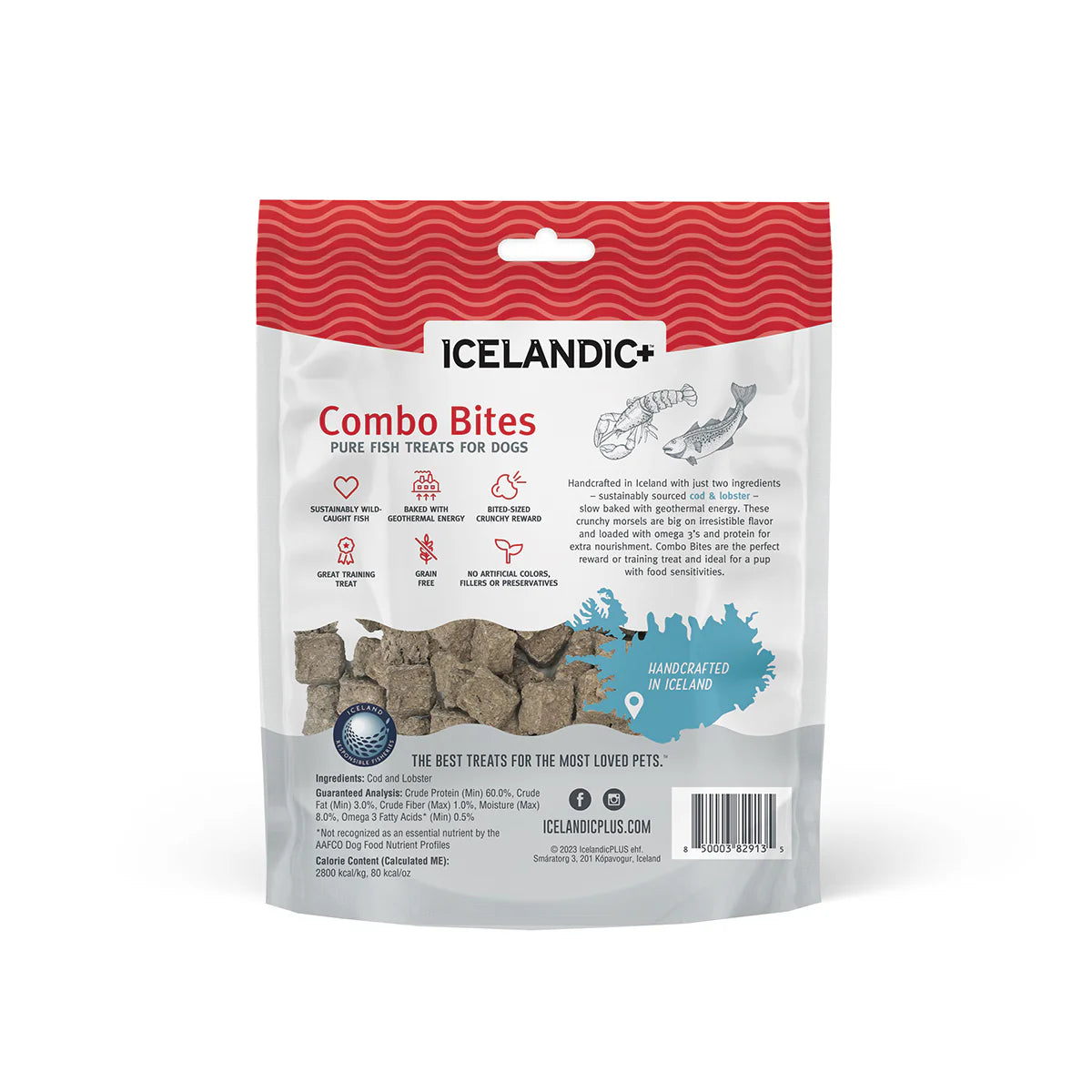 Icelandic+ Dog Treats Cod & Lobster Combo Bites 85g