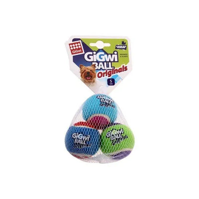 GiGwi Dog Toy - Tennis Ball Small 3PK