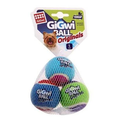 GiGwi Dog Toy - Tennis Ball Medium 3PK