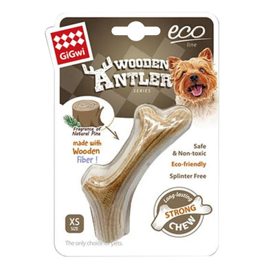 GiGwi Dog Toy - Antler Wooden Chew Toy