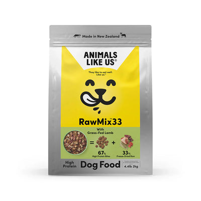 Animals Like Us - Raw Mix 33 with Grass-Fed Lamb Dog Food