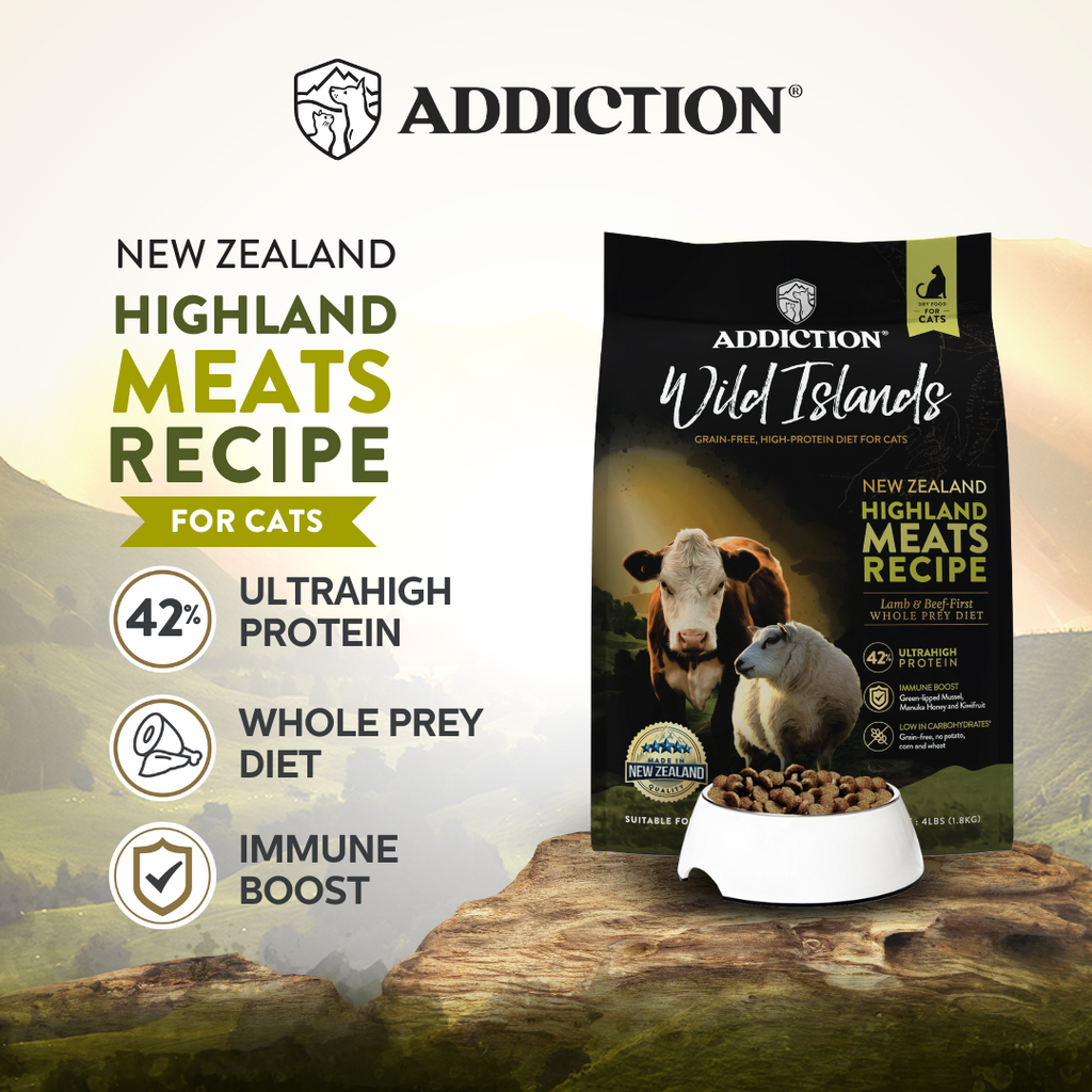 Addiction Cat Dry Food Wild Islands Highland Meats 1.8kg