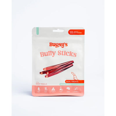 Bugsy's Dehydrated Dog Treat - Bully Sticks | Beef Pizzle 100g