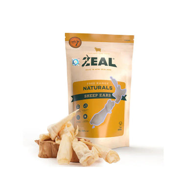 ZEAL Free-Range Dog Treats Sheep Ears 125g