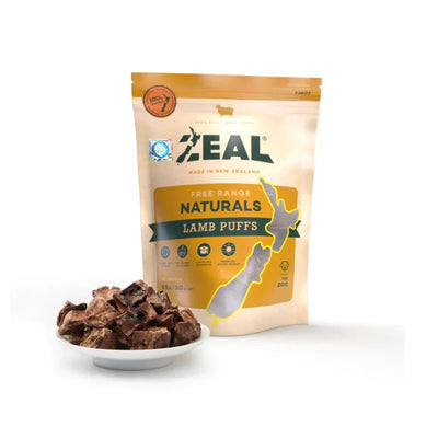 ZEAL Free-Range Dog Treats Lamb Puffs 85g