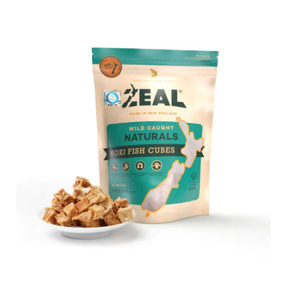 ZEAL Free-Range Pet Treats Hoki Fish Cubes 125g